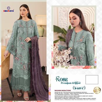 SHANAYA ROSE PREMIUM EDITION S 127 GEORGETTE PAKISTANI SUITS CATALOGUE