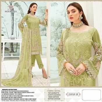 HOORTEX 23016 SERIES GEORGETTE PAKISTANI SUITS WHOLESALE