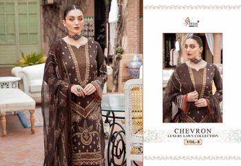 SHREE FABS CHEVRON LUXURY LAWN COLLECTION VOL 8 2351 TO 2358 SERIES PAKISTANI SUITS