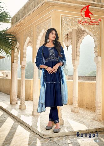 LADIES FLAVOUR RANGAT VISCOSE READYMADE KURTI DISTRIBUTOR IN SURAT