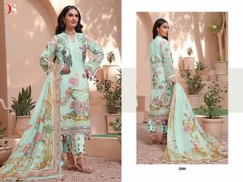 DEEPSY FIRDOUS QUEENS COURT REMIX COTTON EMBROIDERY PAKISTANI SUITS