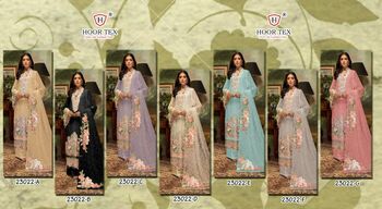 HOOR TEX 23022 A TO G FOX GEORGETTE SALWAR KAMEEZ