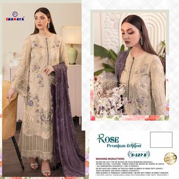 SHANAYA ROSE PREMIUM EDITION S 127 GEORGETTE PAKISTANI SUITS CATALOGUE