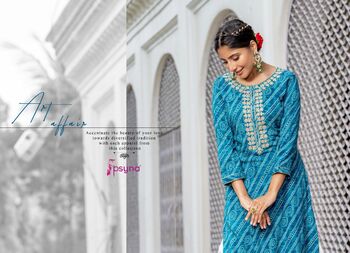 PSYNA RIWAAZ FANCY RAYON KURTIS LATEST CATALOGUE