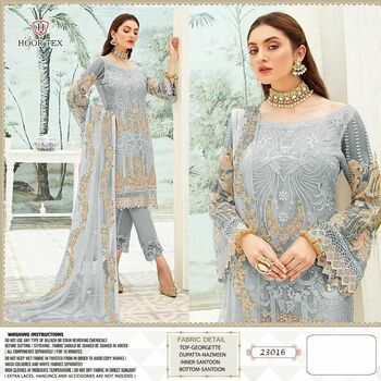 HOORTEX 23016 SERIES GEORGETTE PAKISTANI SUITS WHOLESALE