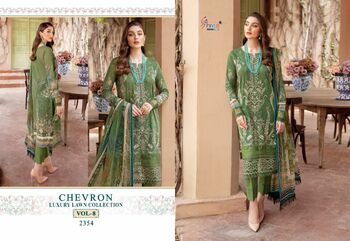 SHREE FABS CHEVRON LUXURY LAWN COLLECTION VOL 8 2351 TO 2358 SERIES PAKISTANI SUITS