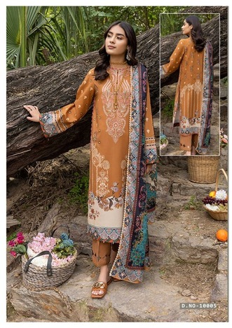 KEVAL FAB ZARA ALI FIRDOUS VOL 10 PAKISTANI LAWN KARACHI SUITS SUPPLIER SURAT