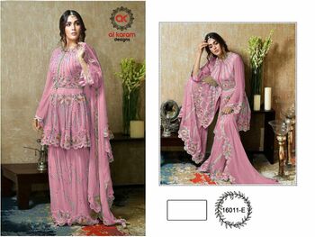 AL KARAM 16011 GEORGETTE PAKISTANI SUITS NEW CATALOGUE