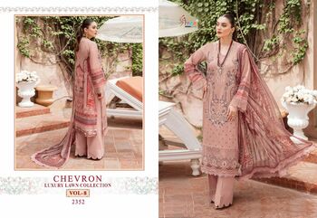 SHREE FABS CHEVRON LUXURY LAWN COLLECTION VOL 8 2351 TO 2358 SERIES PAKISTANI SUITS