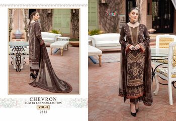 SHREE FABS CHEVRON LUXURY LAWN COLLECTION VOL 8 2351 TO 2358 SERIES PAKISTANI SUITS