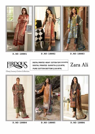 KEVAL FAB ZARA ALI FIRDOUS VOL 10 PAKISTANI LAWN KARACHI SUITS SUPPLIER SURAT