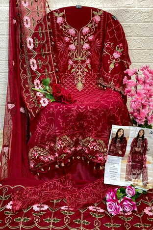 AL KHUSHBU ALK 3043 SERIES GEORGETTE EMBROIDERY PAKISTANI SUITS