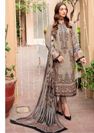 NAYRA CHEVRON PURE COTTON KARACHI PRINTED SUITS BY HALA FASHION