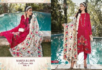 SHREE FABS MARIYA B LAWN COLLECTION 2023 VOL 1 2499 TO 2505 SERIES PAKISTANI SUITS