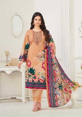 AL KARAM NAIRAH COTTON DIGITAL PRINT EMBROIDERY KARACHI SUITS SURAT