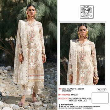 MUSHQ FOUX GEORGETTE EMBROIDERY PAKISTANI SUITS BY SHRADDHA