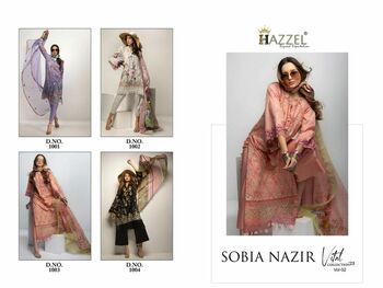 HAZZEL SOBIA NAZIR VOL 2 EMBROIDERY PAKISTANI SUITS SURAT