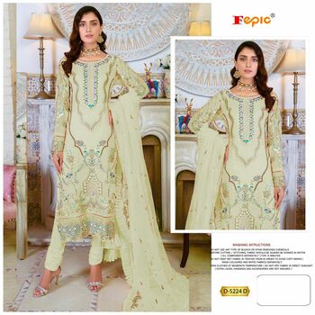 FEPIC ROSEMEEN D 5224 GEORGETTE EMBROIDERY PAKISTANI SUITS CATALOGUE