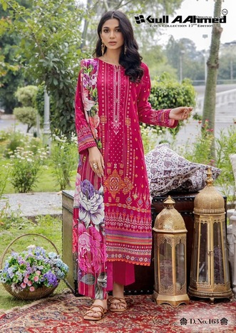 GULLAAHMED VOL 17 THE ORIGINAL LAWN PAKISTANI SALWAR KAMEEZ DISTRIBUTOR IN SURAT