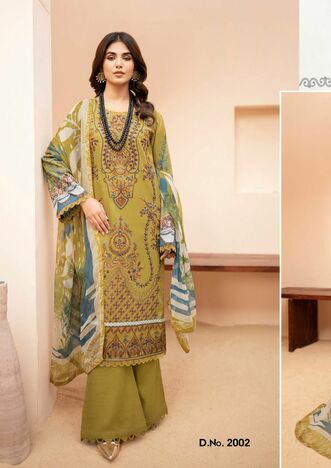 NAYRA CHEVRON PURE COTTON KARACHI PRINTED SUITS BY HALA FASHION