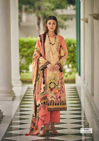 KEVAL FAB RANGREZ VOL 1 CLASSY LUXURY COLLECTION KARACHI SUITS