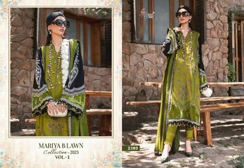 SHREE FABS MARIYA B LAWN COLLECTION 2023 VOL 1 2499 TO 2505 SERIES PAKISTANI SUITS