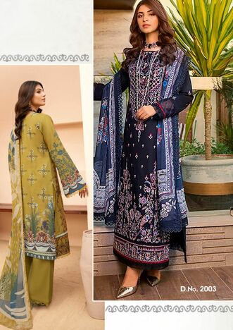 NAYRA CHEVRON PURE COTTON KARACHI PRINTED SUITS BY HALA FASHION