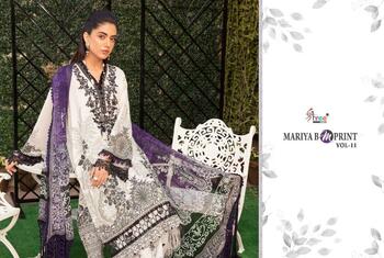 SHREE FABS MARIA B MPRINT VOL 11 COTTON PRINTED PAKISTANI SUITS LATEST CATALOGUE