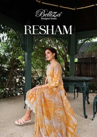 BELLIZA RESHAM COTTON DIGITAL PRINTED SUITS LATEST CATALOGUE