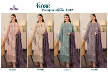 SHANAYA ROSE PREMIUM EDITION S 127 GEORGETTE PAKISTANI SUITS CATALOGUE