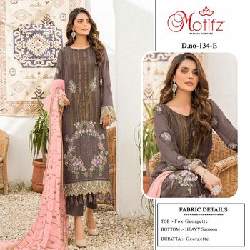 MOTIFZ 134 SERIES GEORGETTE EMBROIDERY PAKISTANI SUITS AT SURAT