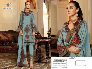 HOOR TEX  H 11 FOUX GEORGETTE SALWAR KAMEEZ CATALOGUE