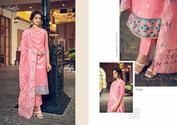 BELLIZA ODHNI PURE COTTON JACQUARD SALWAR SUITS CATALOGUE