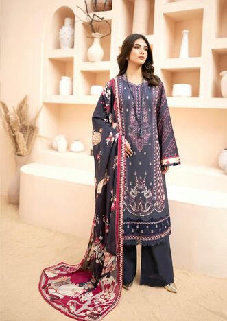 NAYRA CHEVRON PURE COTTON KARACHI PRINTED SUITS BY HALA FASHION