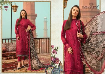 HOUSE OF LAWN MARIA B LAWN PAKISTANI PRINTED SUITS LATEST CATALOG