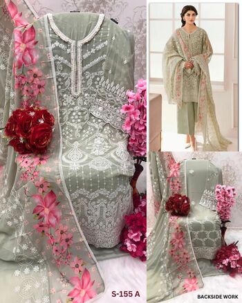 SHANAYA ROSE PREMIUM D.NO S 155 GEOGETTE SALWAR KAMEEZ SUPPLIER IN SURAT