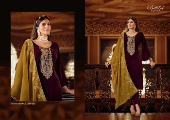 BELLIZA SHAHI ANDAAZ VELVET SUITS CATALOGUE