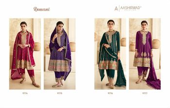 AASHIRWAD GULKAND ROMANI HEAVY SALWAR SUITS CATALOGUE