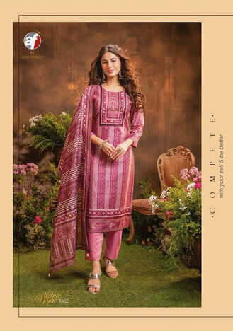 ANJU FABRICS ONCE MORE KURTI PANT WITH DUPATTA 3PCS SET NEW CATALOGUE