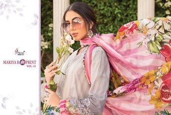 SHREE FABS MARIA B MPRINT VOL 11 COTTON PRINTED PAKISTANI SUITS LATEST CATALOGUE