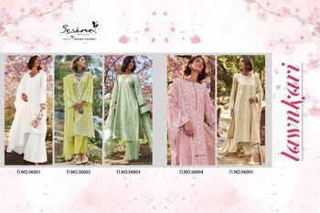 SERENE LAWNKARI LAWN COTTON EMBROIDERY PAKISTANI SUITS WHOLESALER