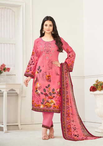 AL KARAM NAIRAH COTTON DIGITAL PRINT EMBROIDERY KARACHI SUITS SURAT