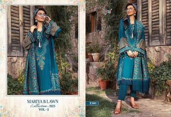 SHREE FABS MARIYA B LAWN COLLECTION 2023 VOL 1 2499 TO 2505 SERIES PAKISTANI SUITS