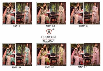 HOOR TEX D.NO 19011 PAKISTANI SUITS LATEST COLLECTION 2021