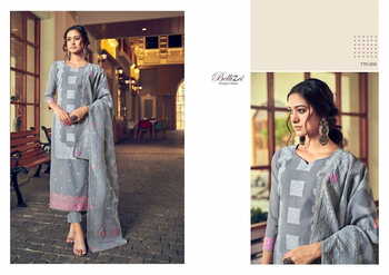 BELLIZA ODHNI PURE COTTON JACQUARD SALWAR SUITS CATALOGUE