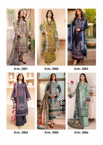 NAYRA CHEVRON PURE COTTON KARACHI PRINTED SUITS BY HALA FASHION