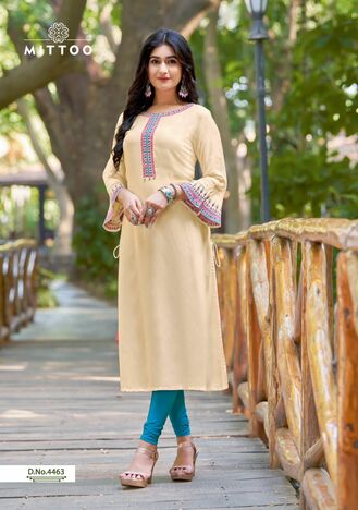 MITTOO MAYURIKA VOL 10 RAYON HANDWORK KURTIS MANUFACTURER SURAT