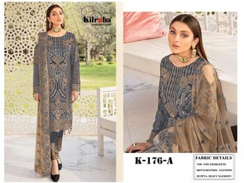 KILRUBA K 176 COLORS PAKISTANI SUITS NEW DESIGNS