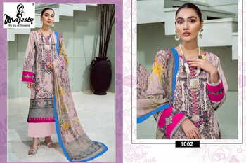 MAJESTY JADE BLISS PURE COTTON DIGITAL PRINTED SUITS AT SURAT