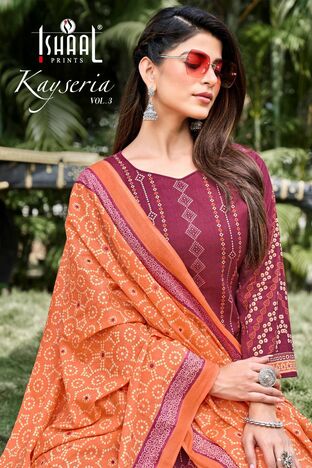 ISHAAL KAYSERIA VOL 3 LAWN KARACHI SUITS COLLECTION 2023